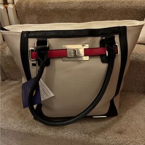 Adrienne Vittadini Belted Tote- Brand New!